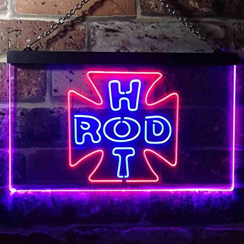 Hot Rod Dual LED Neon Light Sign